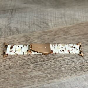 Apple Watch band White and Gold Watch Band